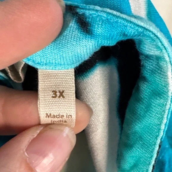 Soft Surroundings Blue Floral Tunic - Picture 6 of 6